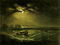 Fishermen at Sea, 1796, het eerste schilderij dat Turner tentoonstelde