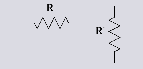 Z and Z'  for a Zobel attenuator