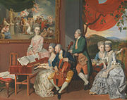 The Gore Family, Johann Zoffany, om 1775 hinne