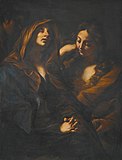 Две Марии с Иоанном Евангелистом. Холст, масло. Частное собрание