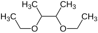 Strukturformel von 2,3-Diethoxybutan