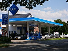 Kranenburg, Folgen des Tankrabatts an einer Aral-Tankstelle