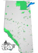 Miniatura para Llista d'árees protexíes d'Alberta
