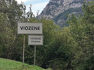 A Viuśèna (Ulmea), Cartée 'n Brigašc e Italiàn