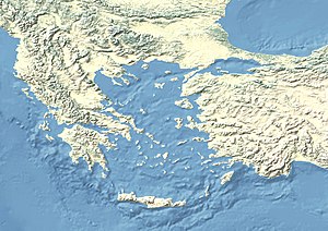 Battle of Thymbra is located in The Aegean Sea area