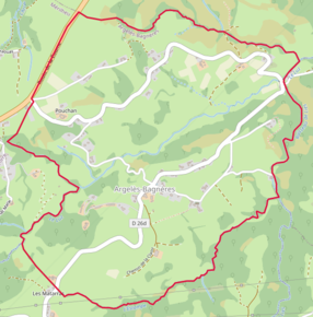 Poziția localității Argelès-Bagnères