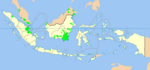 Peta Penyebaran suku bangsa Banjar, juga turut menyebarkan bahasa ibu mereka.