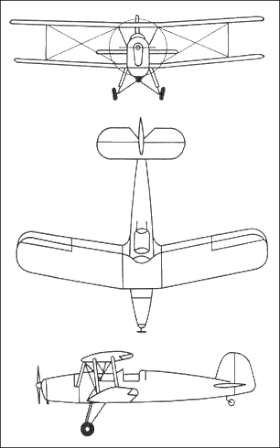 vue en plan de l’avion