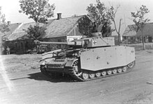 Schwarzweiß-Foto eines Panzer IV