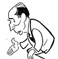 Caricature de François Mitterrand
