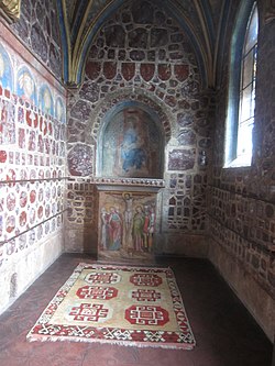 Interiér kaple svaté Kateřiny
