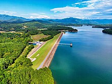 Chatuge Dam is an earthen embankment dam in North Carolina Chatuge Dam is an earthen embankment dam in North Carolina, United States.jpg