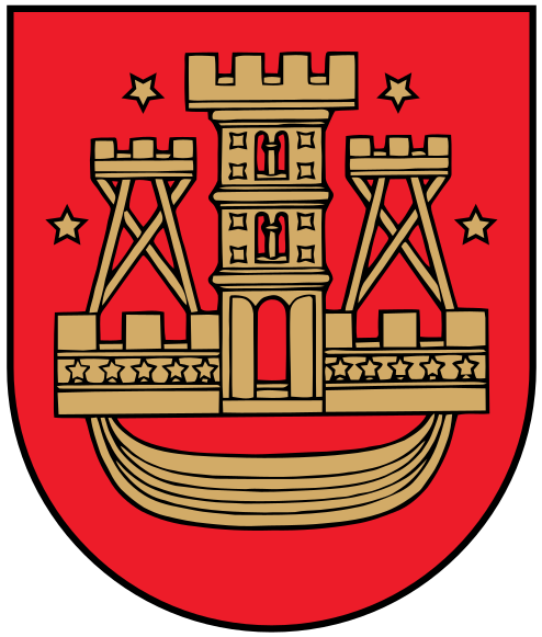 Fájl:Coat of arms of Klaipeda (Lithuania).svg