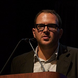 Cory Doctorow, a Canadian blogger/author, at a...