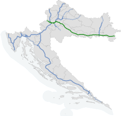 Az A3-as autópálya Posavski - (Száva menti autópálya)