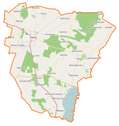 Mapa lokalizacyjna gminy Dobra