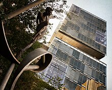 The Donnelly Centre is part of the Discovery District, one of the world's largest biotechnology research clusters. Doors Unlocked and Open May 2011.jpg