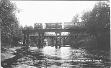 Spoorbrug bij Sestroretsk, begin 20e eeuw
