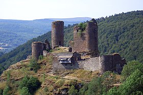 Les vestiges du château