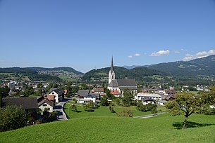 Frastanz mit Pfarrkirche