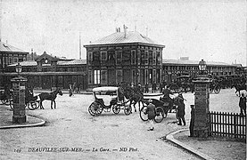 La gare de Deauville-Trouville vers 1910.