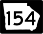 State Route 154 marker