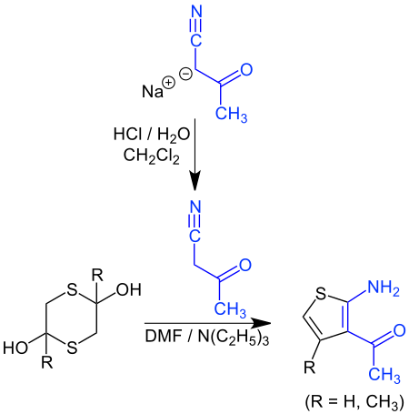1-(2-Amino-4-methyl-3-thienyl)ethanone合成