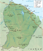 خريطة غيانا الفرنسية.