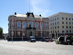 Place du marché d'Hämeenlinna.