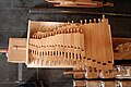 Noch nicht eingebaute Holzpfeifen der Gebr. Hillebrand-Orgel der kath. Kirche Maria Frieden zu Heuchelheim
