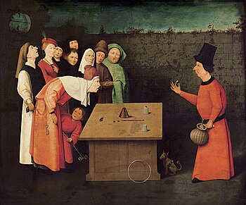 Jérôme Bosch : L'Escamoteur, 1475-1480