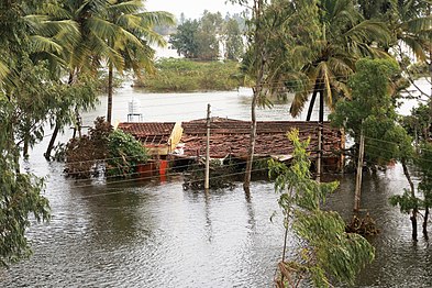 House flooded in village Herwad