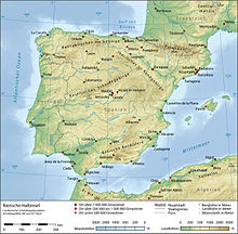 Topografio de la Iberio