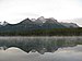 View over Lake Herbert to Mount Niblock (2,976 m), far left Mount Aberdeen (3,152 m)