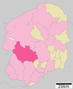 Kanumas läge i Tochigi prefektur