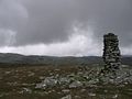 Großes Steinmännchen bei Kingussie am Rand der Monadhliath Mountains