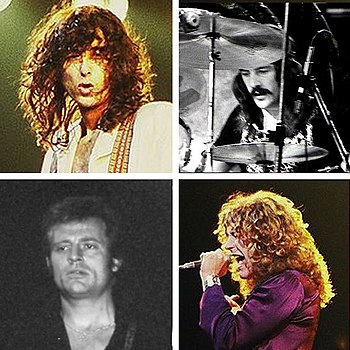English: Jimmy Page; Robert Plant; John Bonham...