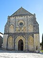 Façade de l'église Notre-Dame de Lignières.