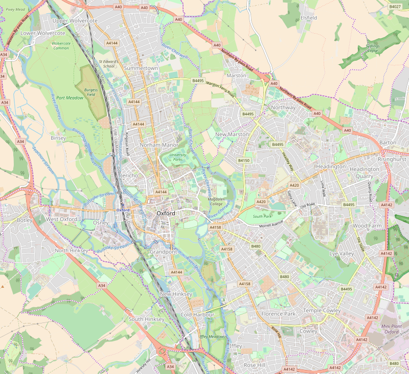 University of Oxford Map is located in Oxford