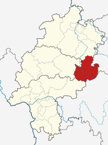 Circondario di Fulda – Localizzazione
