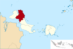 Location within Bangka Belitung Islands