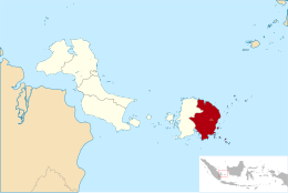 Reggenza di Belitung Orientale – Mappa