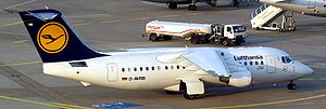 Avro RJ85 (D-AVRB) of Lufthansa at Düsseldorf