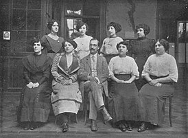 Луиджи Стефано Джарда с классом сольного пения Национальной консерватории Чили (1911)