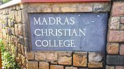 Vignette pour Madras Christian College