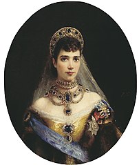Portret cesarzowej Marii Fiodorownej, żony Aleksandra III