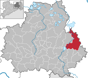 Poziția Malschwitz pe harta districtului Bautzen