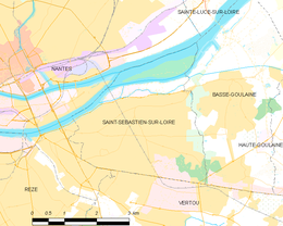 Saint-Sébastien-sur-Loire – Mappa