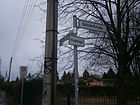 Straßenschild an der Bahnhofstraße
