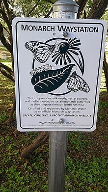 Monarch Waystation Sign